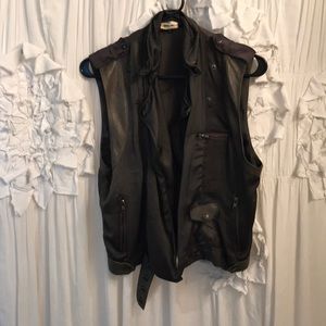 Leather vest